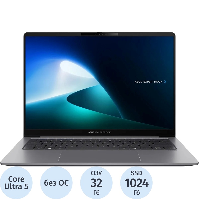 Изображение товара Asus ExpertBook P5405CSA NZ0301 14 ноутбук Core Ultra 5 32 ГБ 1024 ГБ SSD серый