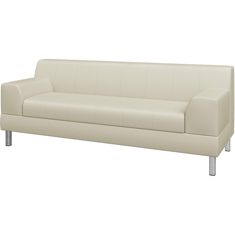 Изображение товара Диван трехместный Flagman слоновая кость (искусственная кожа)