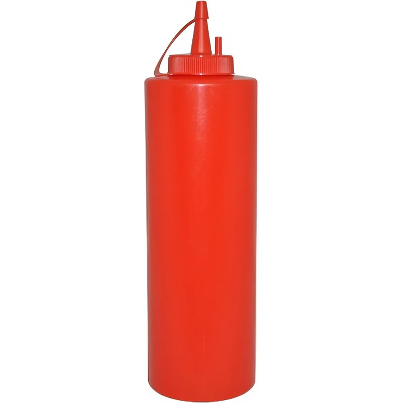 Изображение товара Ёмкость для соуса с дозатором MGprof 375 мл герметичная из полиэтилена