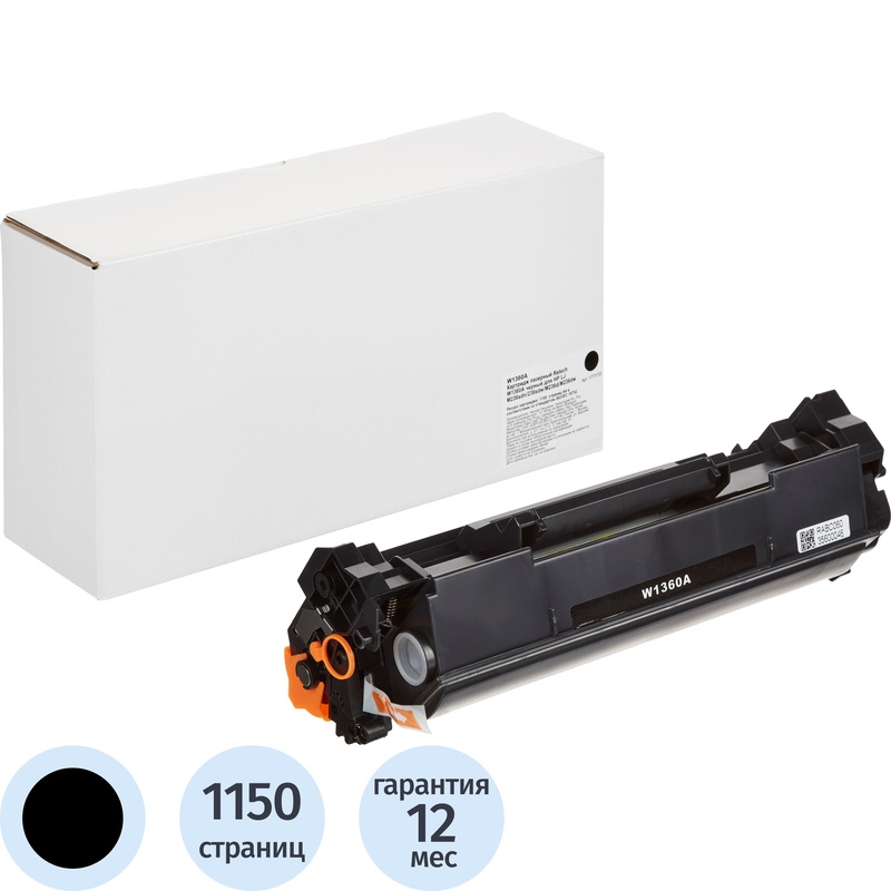 Изображение товара Картридж лазерный Retech 136A W1360A для HP черный совместимый 1150 страниц