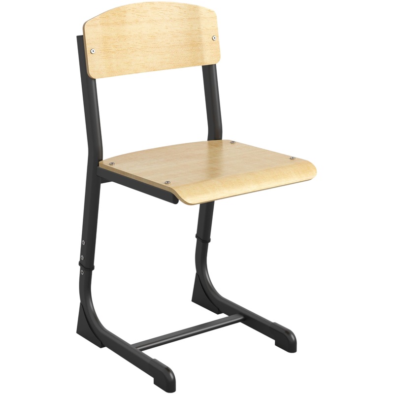 Изображение товара Стул ученический Комус Мебель натуральный антрацит регулируемый