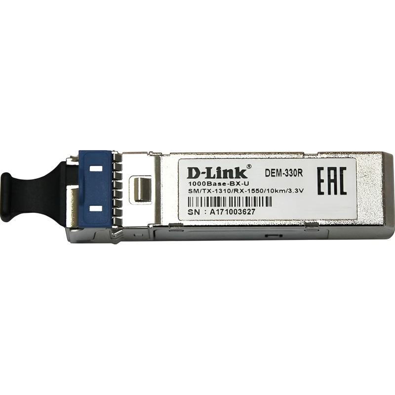 Изображение товара Оптоволоконный трансивер D-Link 330R/10KM/A1A для скоростных сетей