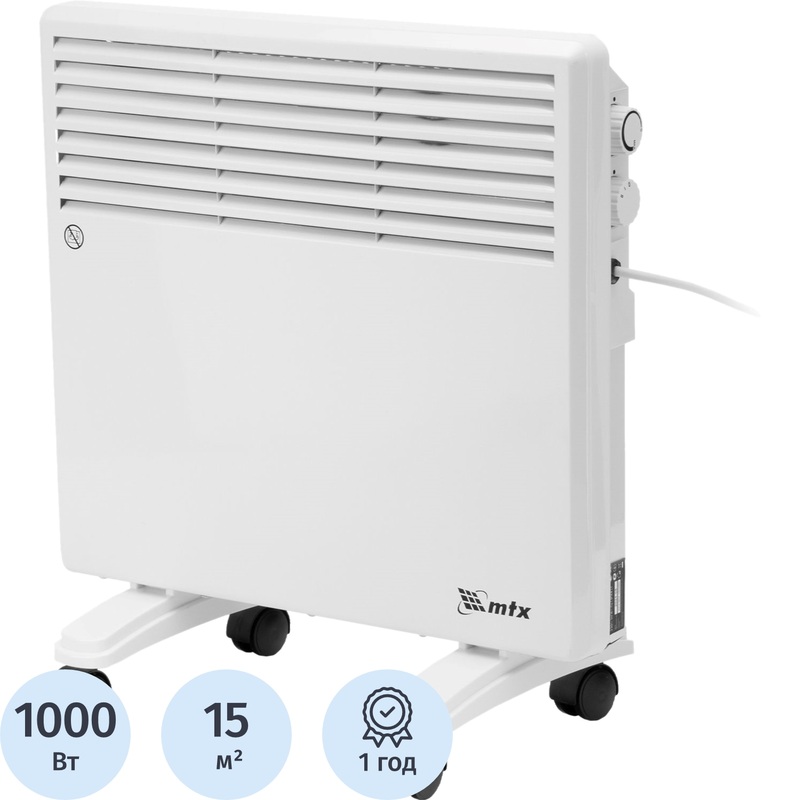 Изображение товара Конвектор MTX CH-1000 белый 1000 Вт для обогрева помещений