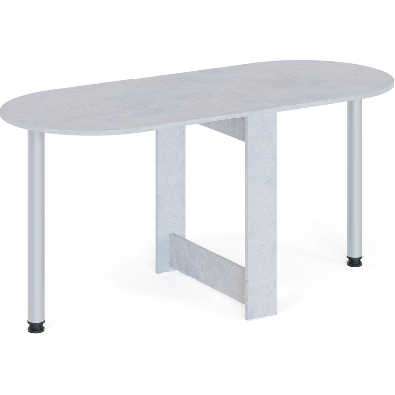 Изображение товара Раскладной стол СП-17 бетон с регулируемыми опорами и скругленными углами