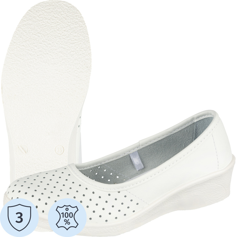 Изображение товара Женские туфли Almi Эмануэла белые из натуральной кожи с ПВХ подошвой