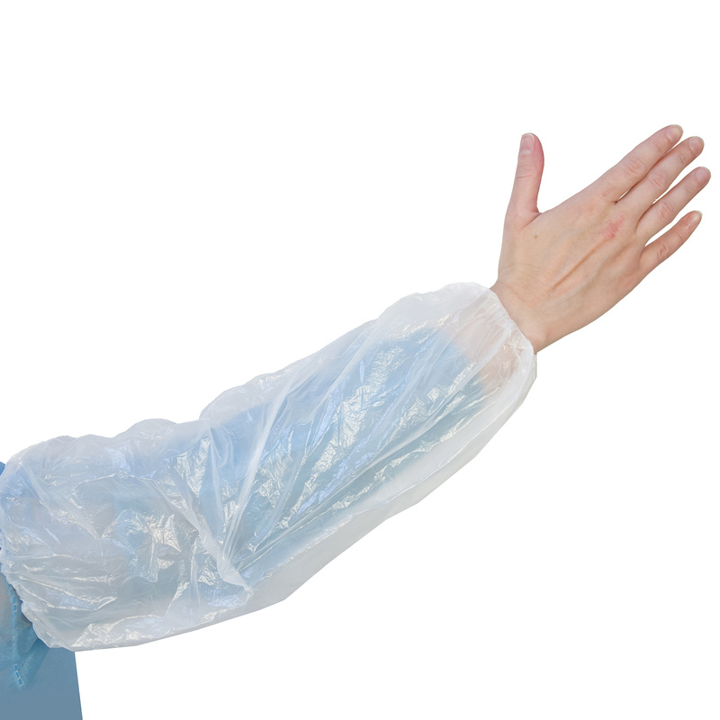 Изображение товара Нарукавники одноразовые 40x20 см белые, 100 штук, пищевое использование