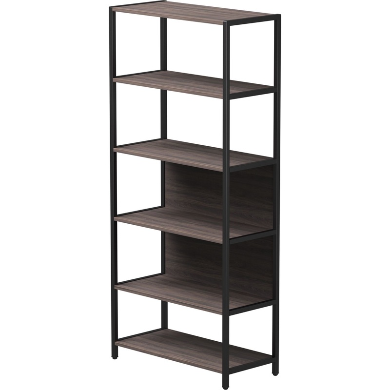 Изображение товара Стеллаж для документов EVO 254H008DK9005 дуб пасадена черный 1840 мм