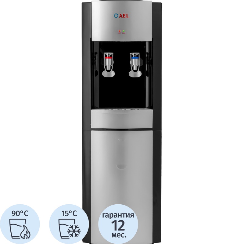 Изображение товара Кулер для воды AEL LD-AEL-28 черный серый нагрев охлаждение