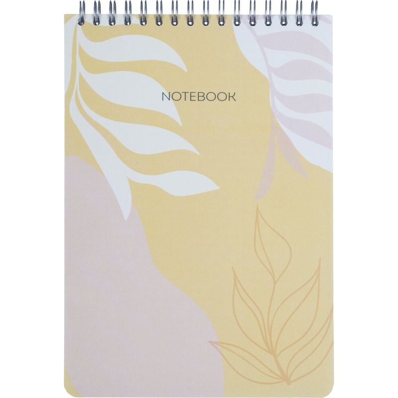 Изображение товара Блокнот Attache Selection Flora А5 80 листов оранжевый в клетку на спирали