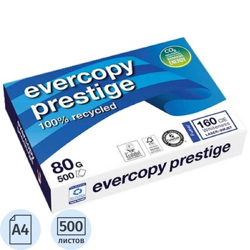 Изображение товара Уценка. Бумага офисная Evercopy А4 80 г/кв.м марка A 160 CIE (500 листов)