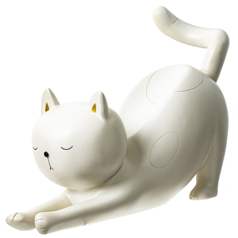Изображение товара Подставка для бутылки Кошка белый стильный и оригинальный сувенир