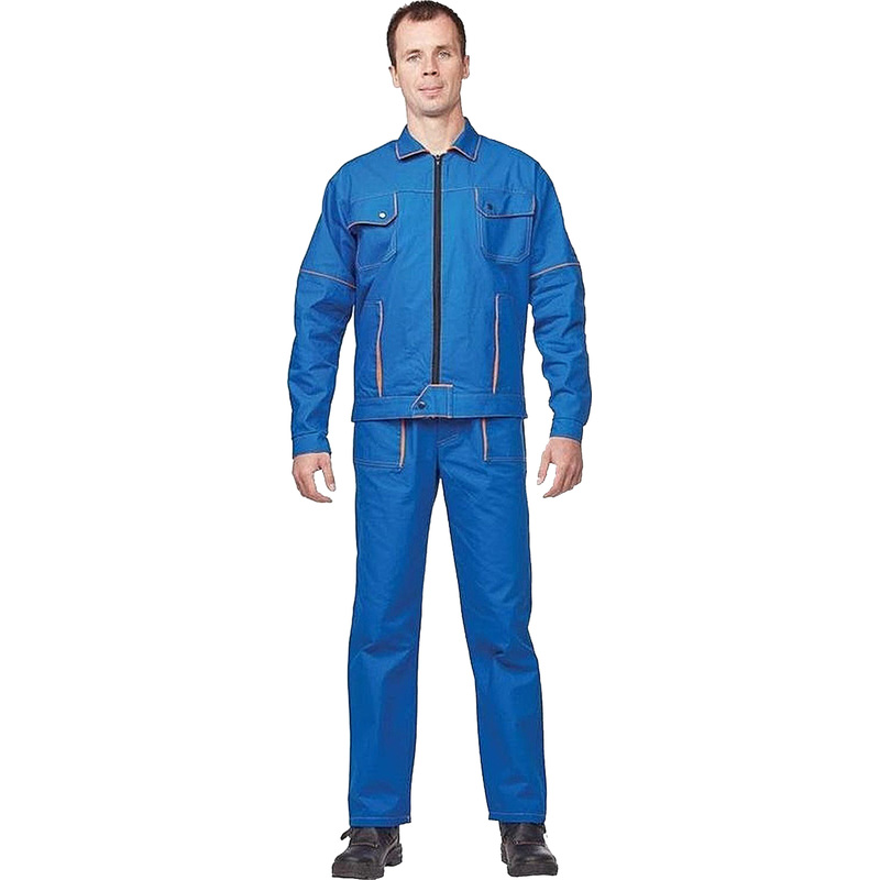 Изображение товара Костюм рабочий летний мужской л06-КПК васильковый (размер 64-66, рост 170-176)