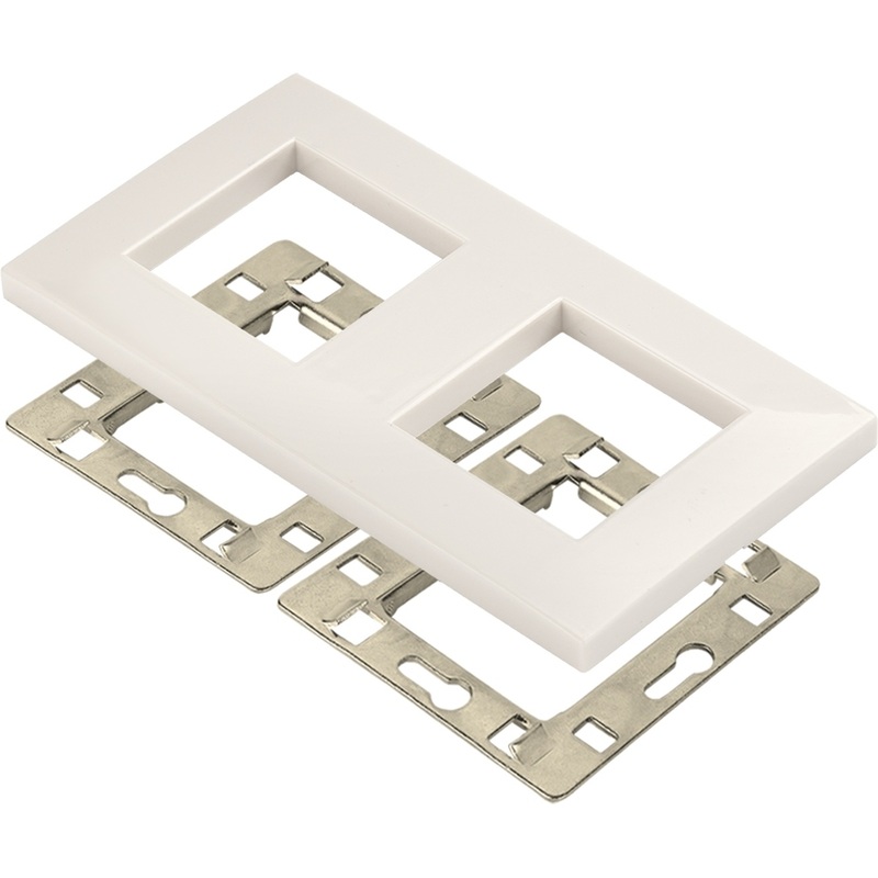 Изображение товара Модуль Lanmaster LAN-FRS45x45/2-WH белый для сетевых решений