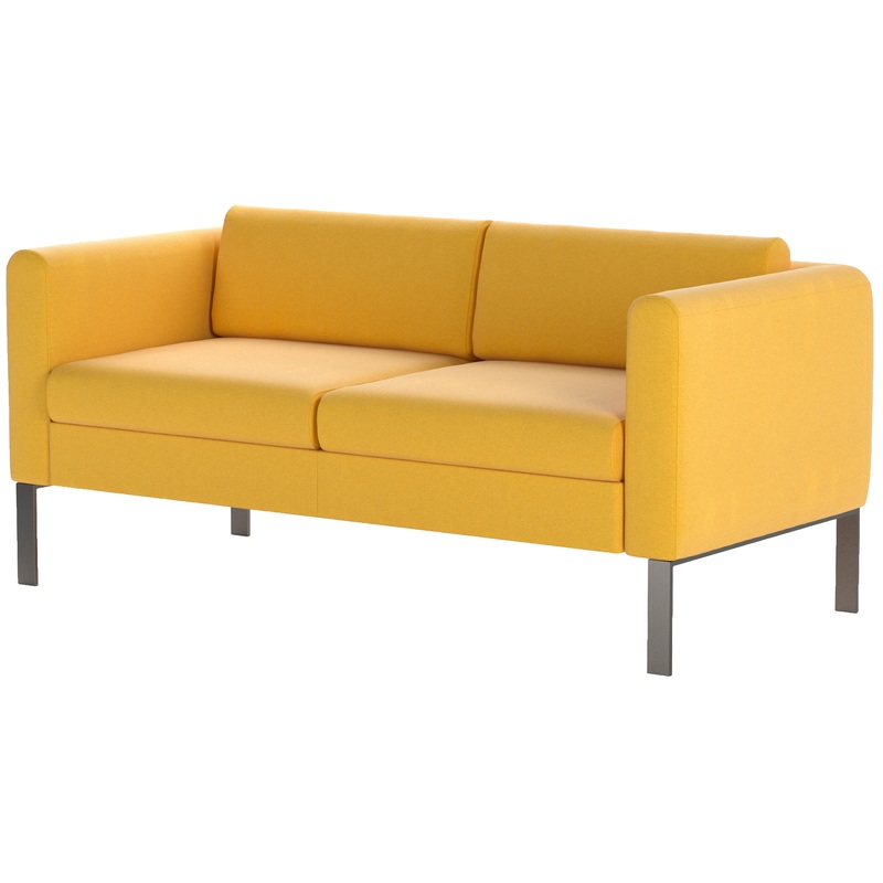 Изображение товара Диван двухместный Модерн желтый (ткань)