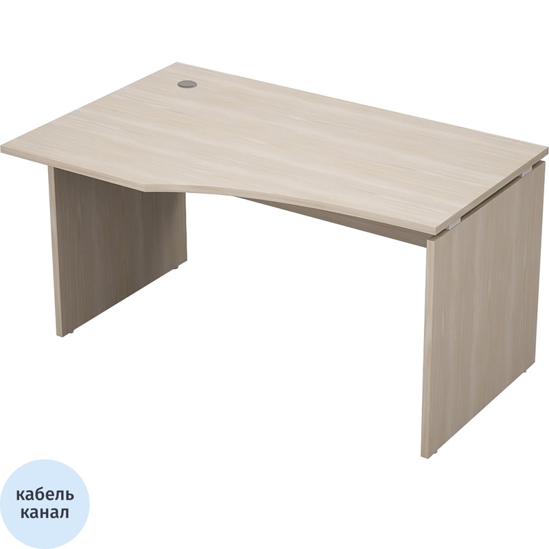 Изображение товара Эргономичный офисный стол Avance 6С.022 левый шамони светлый 1400х900х750 мм