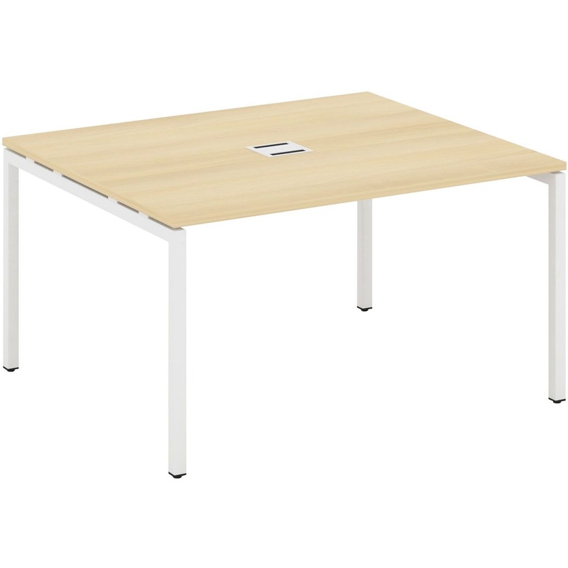 Изображение товара Стол для переговоров SN-4P.SPRG-033 акация лорка/белый 1380x1180 мм