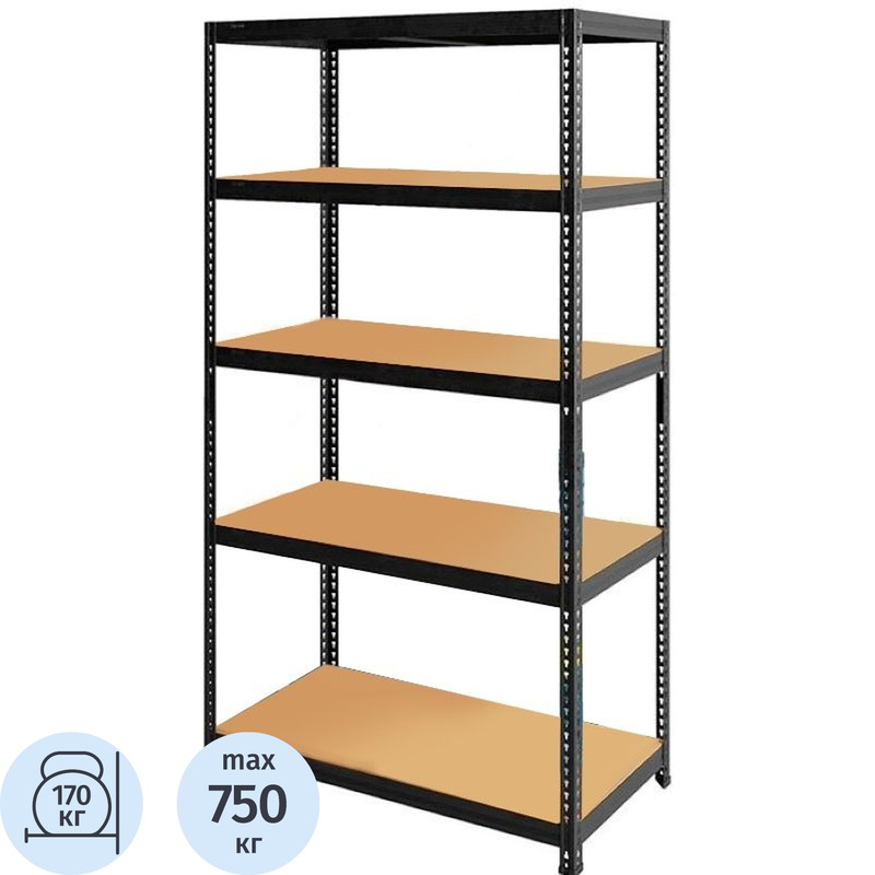 Изображение товара Стеллаж металлический Практик SBL 5 полок 900x450x1800 мм
