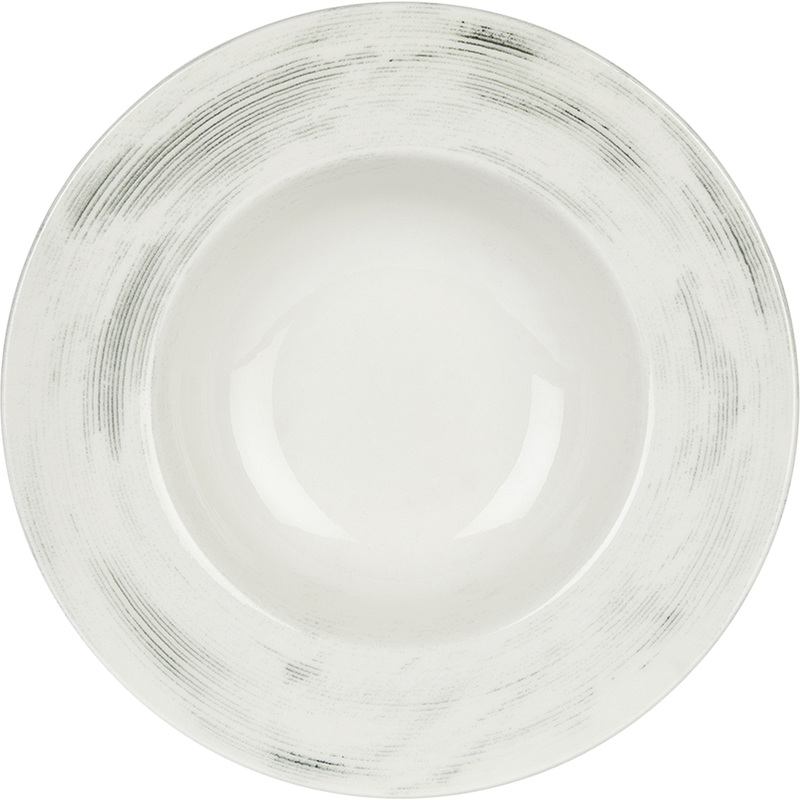 Изображение товара Набор из 6 глубоких фарфоровых тарелок для пасты и супов 25 см Falme Grey By Bone