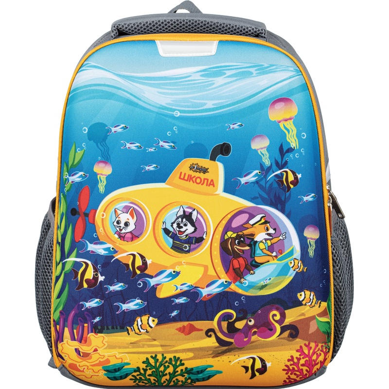 Изображение товара Ранец Комус Класс Light Шустрики анатомический серый