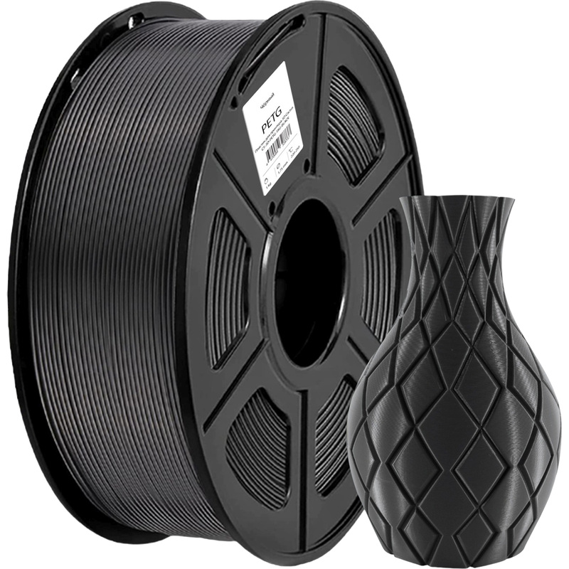 Изображение товара Пластик PETG Cactus черный матовый для 3D-принтера 1.75 мм 1 кг