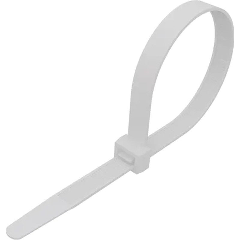 Изображение товара Стяжка (хомут) Rexant 200x3.6 мм белая 100 штук в упаковке (07-0200)