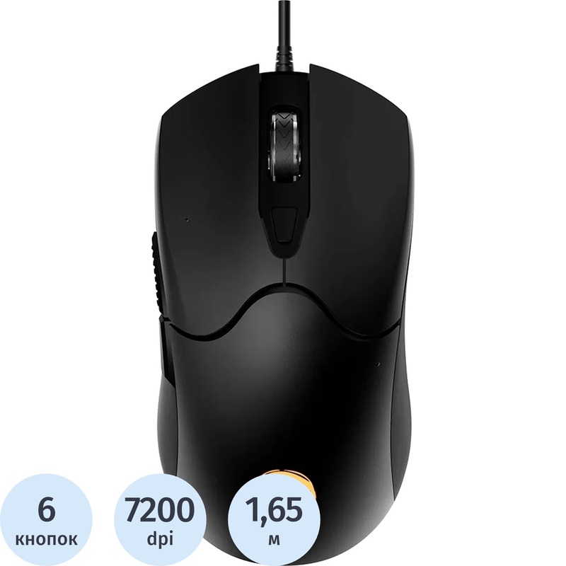 Изображение товара Мышь проводная Canyon Accepter GM-211 чёрная (CND-SGM211)