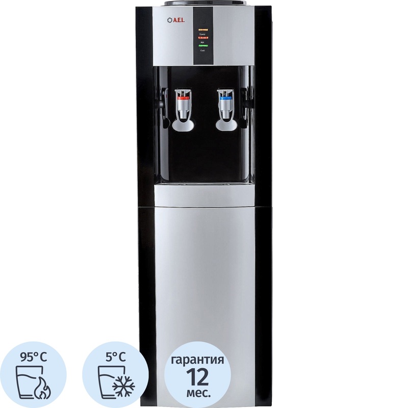 Изображение товара Кулер для воды AEL LC-AEL-47b чёрный с нагревом и охлаждением
