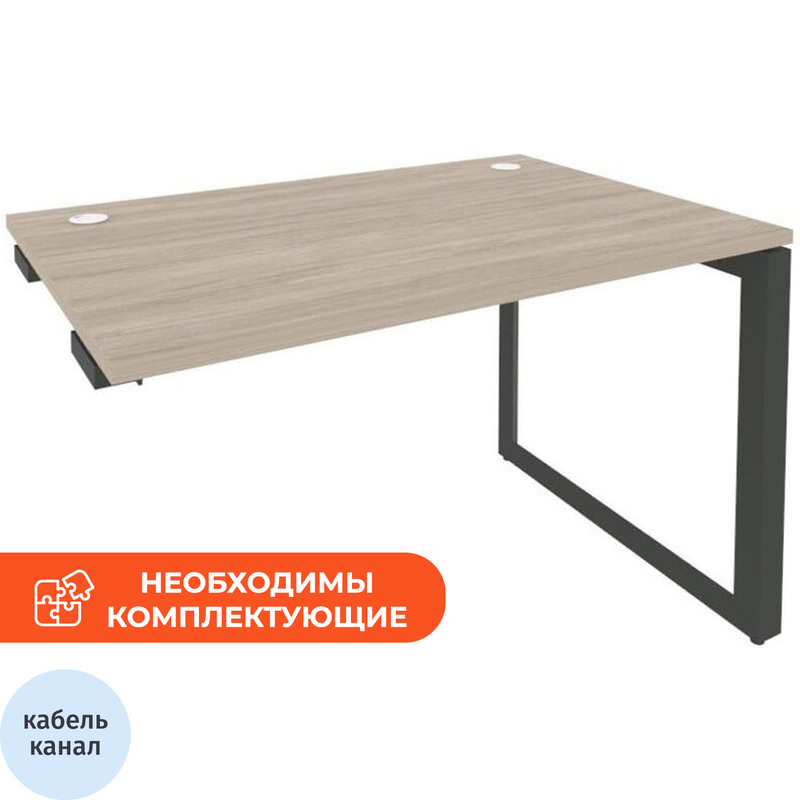 Изображение товара Стол прямой ONIX-О O.MO-SPR-2.8 дуб аттик/антрацит, 1180х800х750 мм