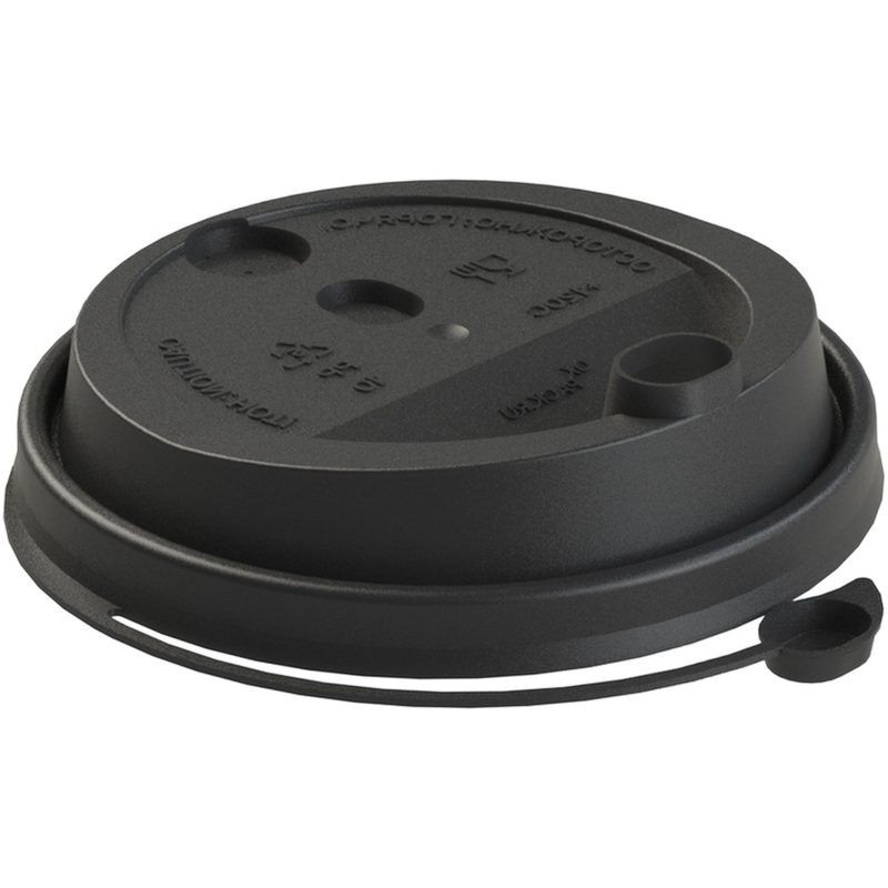 Изображение товара Крышка для стакана 90 мм черная OXPACK Hide УС-Кр 1000 штук транспортная упаковка