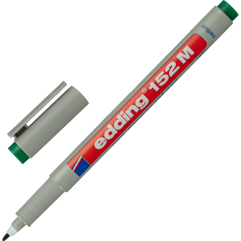 Изображение товара Промышленный маркер Edding 152/4 водная основа для глянцевых поверхностей 1 мм зеленый
