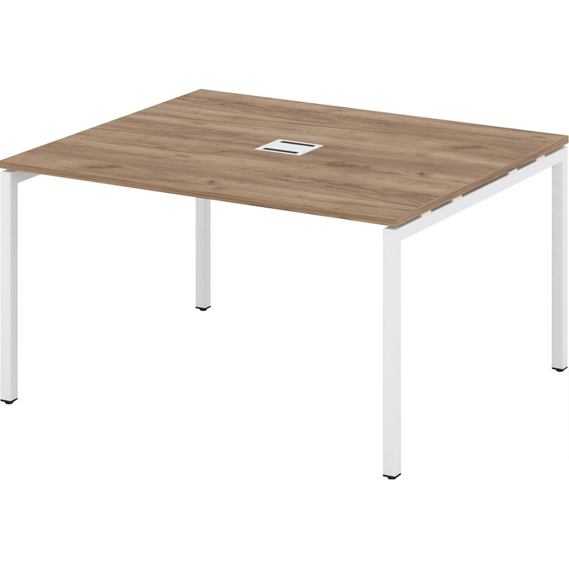 Изображение товара Стол для переговоров Style Project SN-4P SPRG 032 дуб табак белый 1180x1180x750 мм