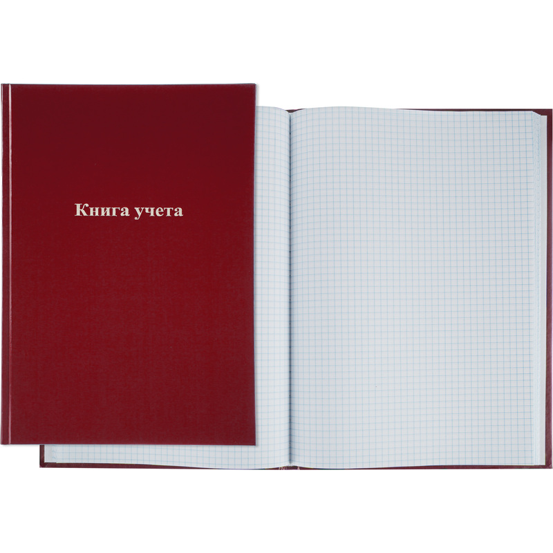 Изображение товара Книга учета Attache 96 листов А4 на сшивке бордовая