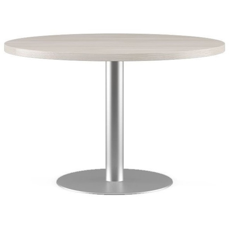 Изображение товара Стол для переговоров Zion (дуб светлый/белый, 1200x1200x760 мм)