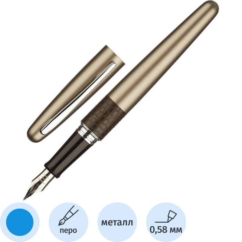 Изображение товара Перьевая ручка Pilot Бронзовая ящерица в подарочном футляре с синими чернилами
