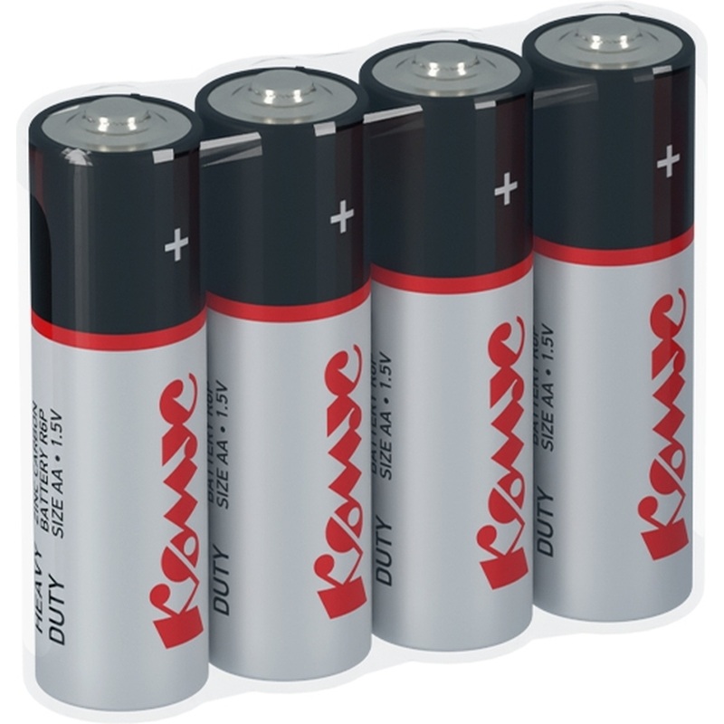 Изображение товара Батарейка AA пальчиковая Комус 4 шт в упаковке для низкопотребляющих устройств