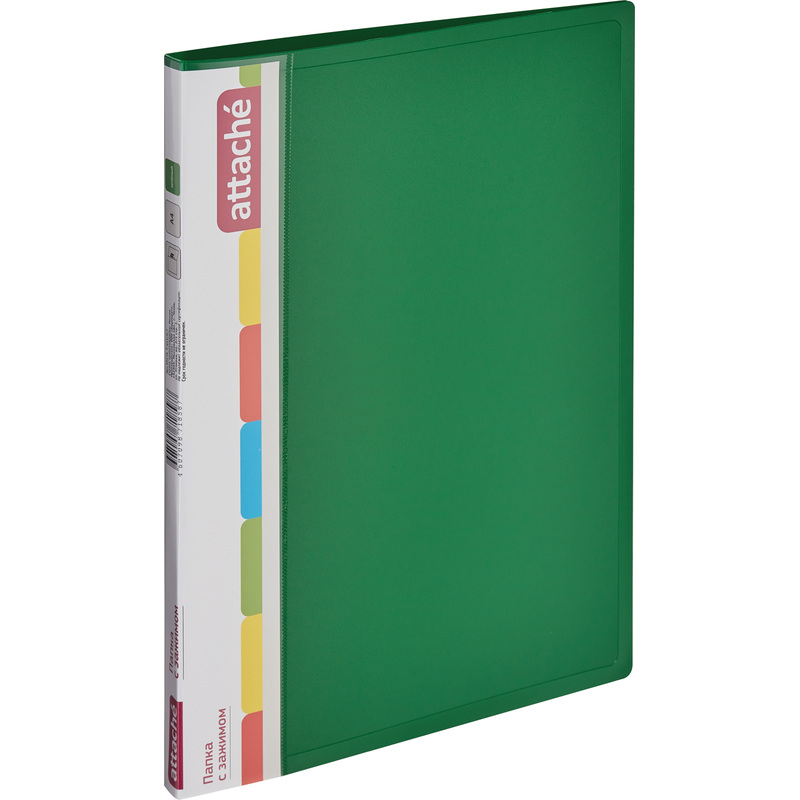Изображение товара Папка с зажимом Attache А4 0.7 мм зеленая для офисных документов
