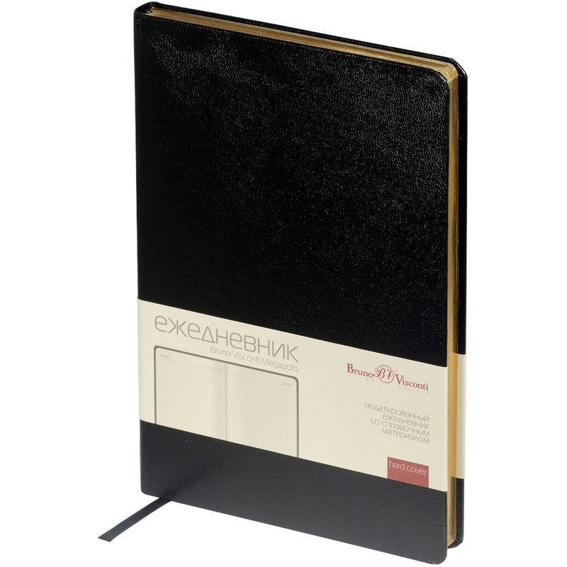 Изображение товара Ежедневник Bruno Visconti Megapolis А4 160 листов чёрный