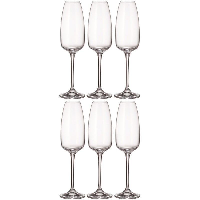 Изображение товара Набор бокалов для шампанского Crystal Bohemia Anser 6 шт 290 мл стекло Чехия