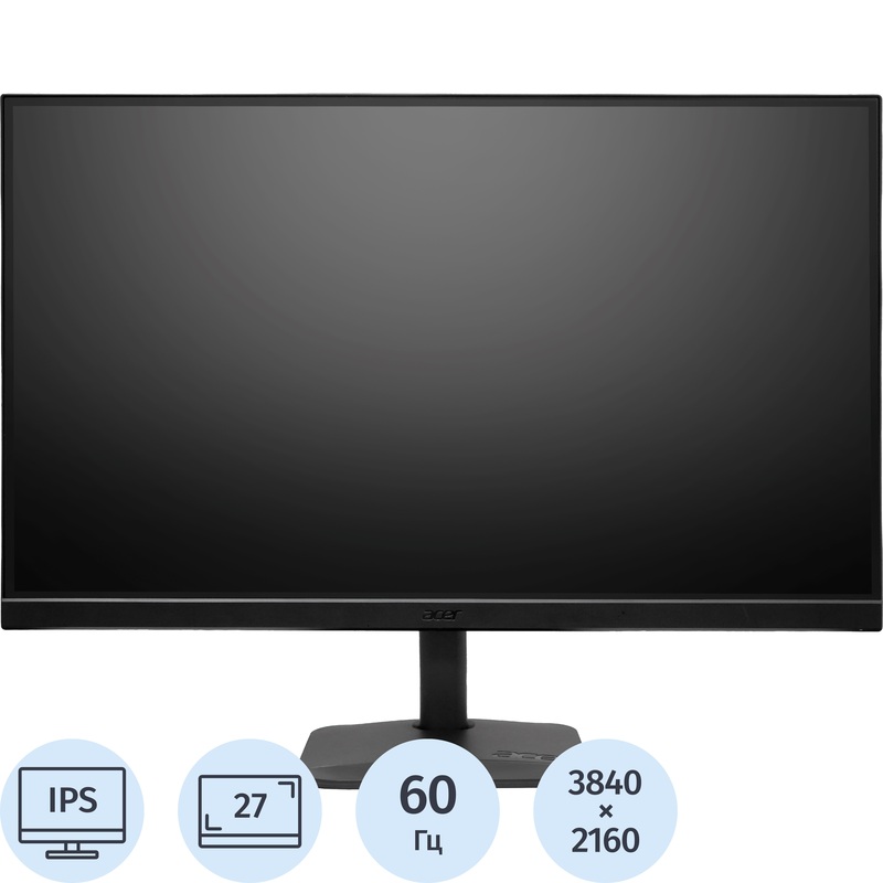 Изображение товара Монитор Acer KA272Kbmiipx 27 дюймов 4K IPS чёрный