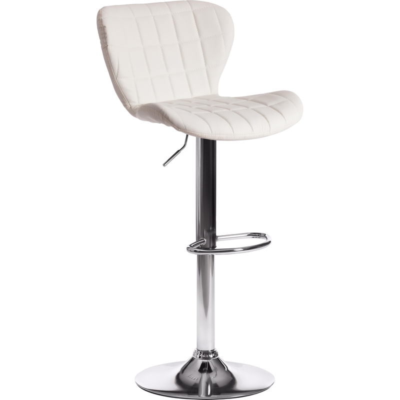 Изображение товара Барный стул TetChair Avionic белый/хром металлический комфортная регулировка