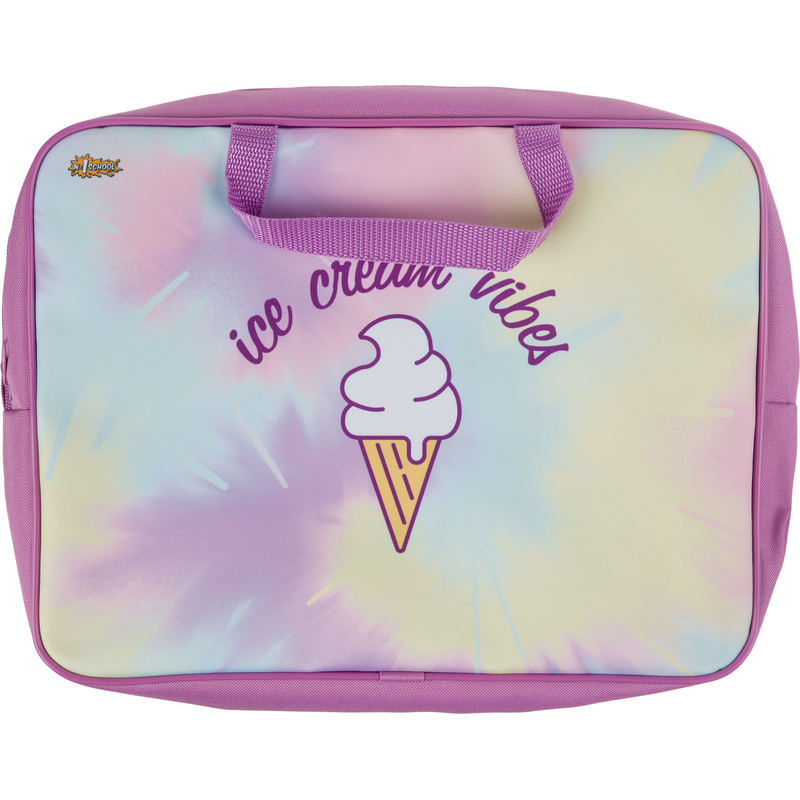 Изображение товара Папка для тетрадей Комус Класс Enjoy А4 полиэстер с 1 отделением на молнии с ручками