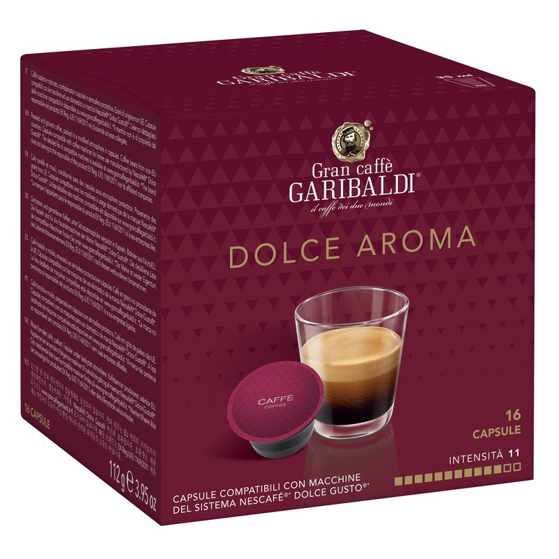 Изображение товара Кофе в капсулах Garibaldi Dolce Aroma для Dolce Gusto, 16 штук