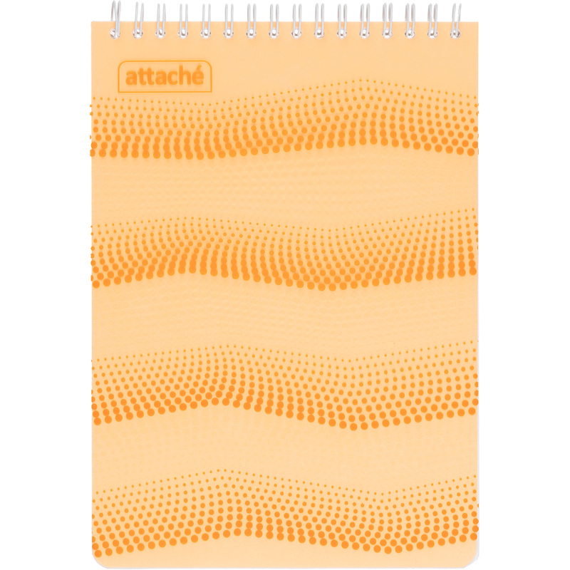 Изображение товара Блокнот Attache Waves Конференц А5 50 листов оранжевый спираль
