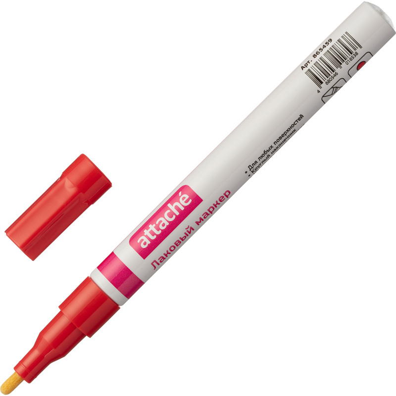 Изображение товара Маркер промышленный лаковый Attache красный 1-2 мм