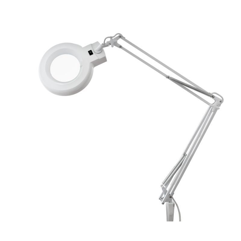 Изображение товара Лупа настольная Rexant 1.75x 127x260 мм белая с подсветкой на струбцине