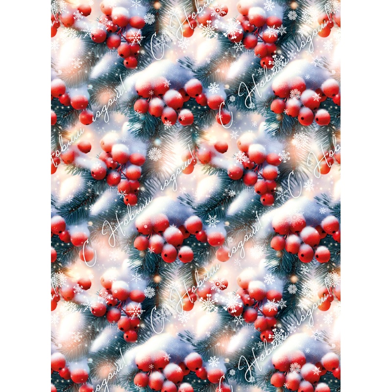 Изображение товара Бумага упаковочная Magic Pack мелованная разноцветная 80 г/кв.м 70х100 см, новогодний дизайн