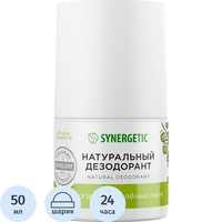 Дезодорант женский Synergetic бергамот/зеленый лайм шариковый 50 мл