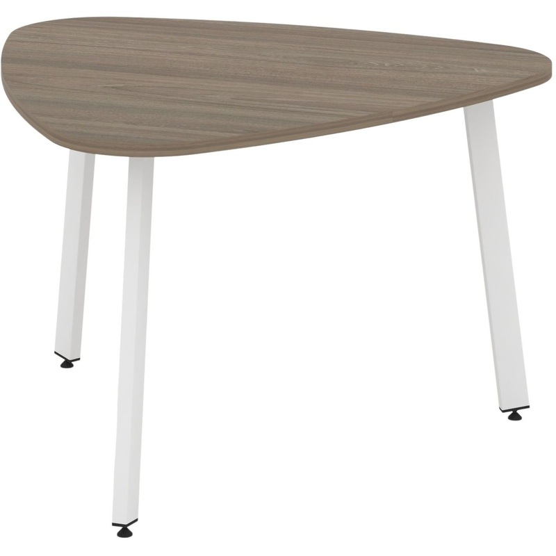 Изображение товара Переговорный стол SN-6.SPRG-71.3 в благородном вязе и белом цвете, 1200х1200х750 мм