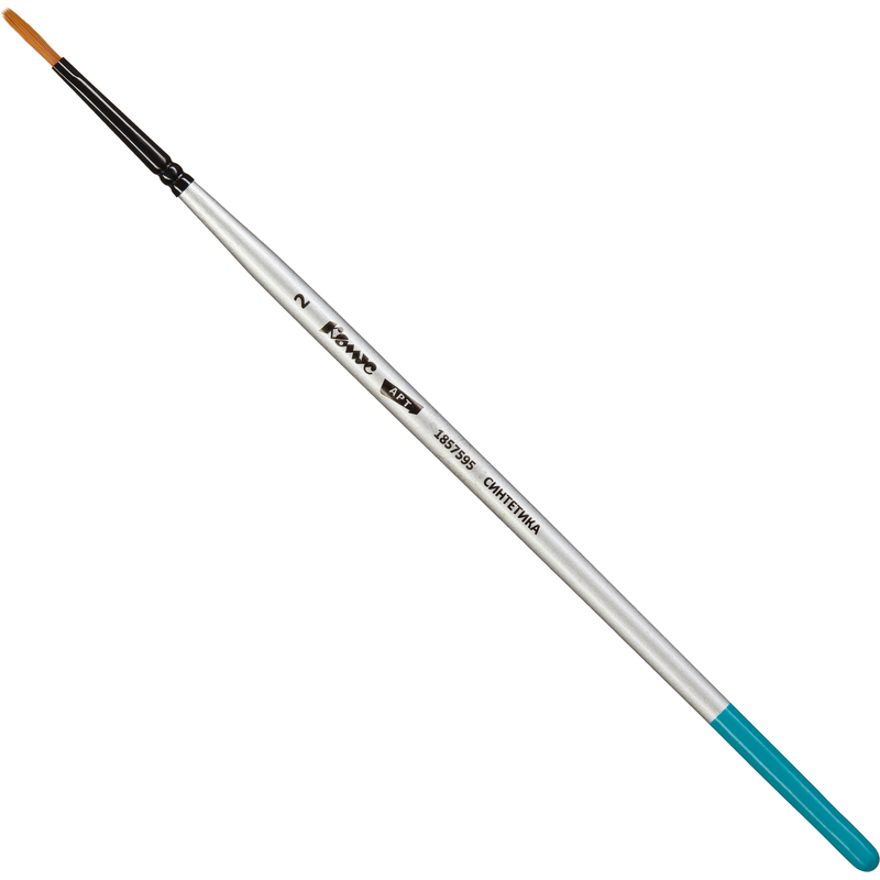 Изображение товара Кисть художественная Комус Арт плоская мягкая синтетика №2