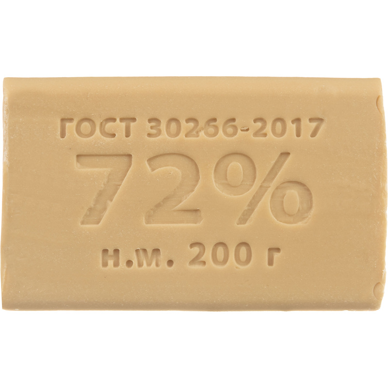Изображение товара Мыло хозяйственное КМЗ 72% 200 г без обёртки